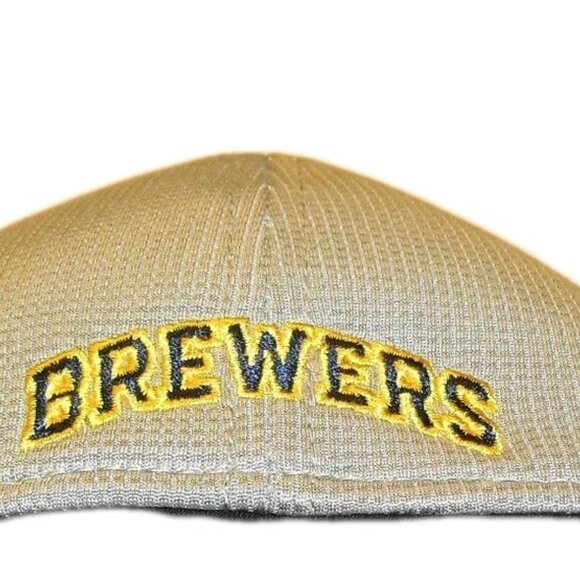 Milwaukee Brewers Mens New Era 39 Thirty Grey Color Hat Cap Sz. Small/Medium New - Picture 4 of 4